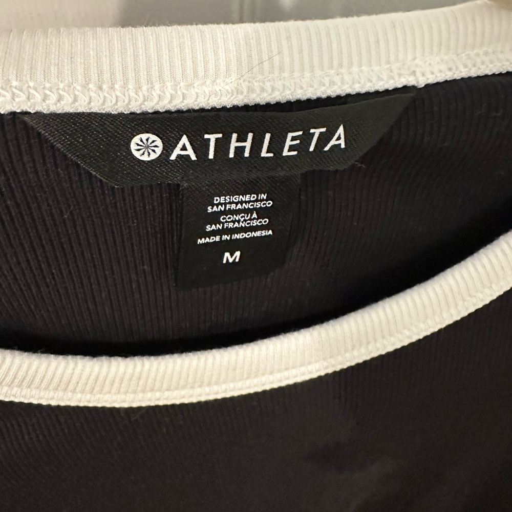 Athleta Ribbed Shortsleeve Top - Picture 3 of 3